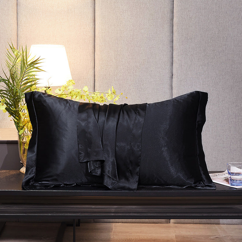 Imitation Silk Pillowcase Ice Silk Bedding Pillow Towel