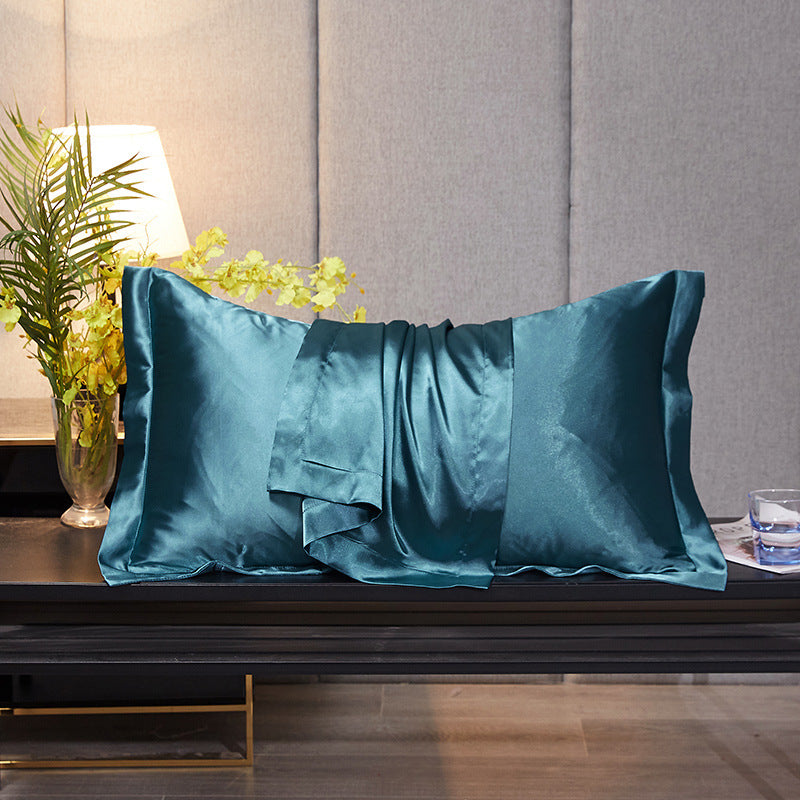 Imitation Silk Pillowcase Ice Silk Bedding Pillow Towel