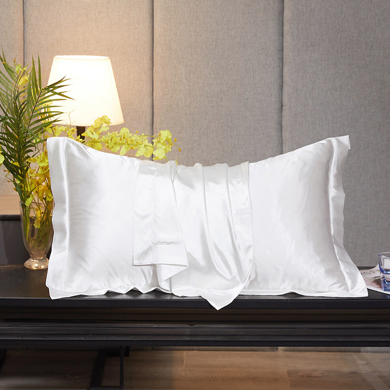 Imitation Silk Pillowcase Ice Silk Bedding Pillow Towel